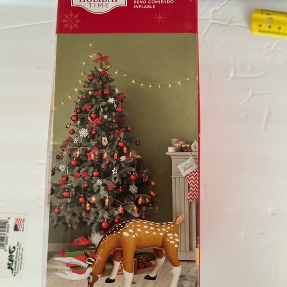 Blow Up Reindeer 4’ Wide - Picture 2 of 3